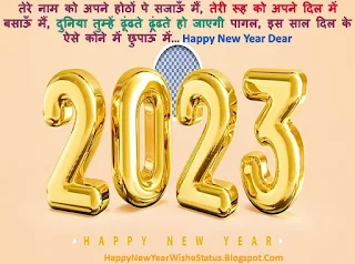 New Year Wishes For Love In Hindi Status