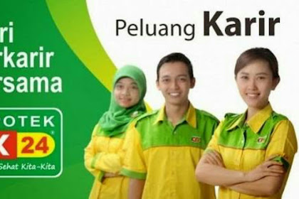 Lowongan Kerja Apotek K-24 Lulusan SMK/D3 (Penempatan 15 Kota)