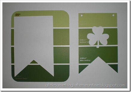 Shamrock Paint Chip Banner Tutorial Step 1