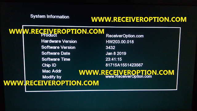 GX6605S HARDWARE VERSION HW203.00.018 POWERVU KEY NEW SOFTWARE