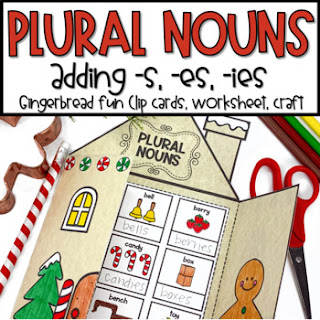 Use these super fun and festive Gingerbread activities to help when teaching plural nouns this winter.