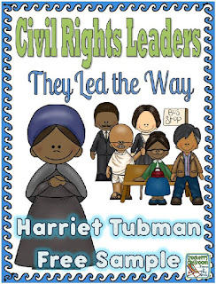  Civil Rights Leaders- Harriet Tubman free sample from Crockett's Classroom