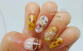 Coffee Nail Art