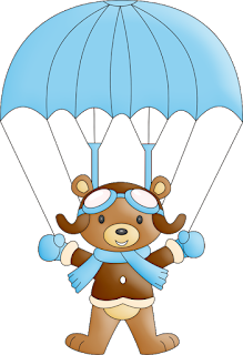 Bear Fliying Clip Art.  