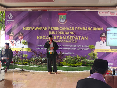 Gelar Musrenbang 2024, Camat Sepatan Prioritaskan UMKM dan Pendidikan,