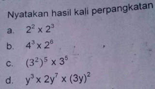 Contoh soal perkalian  pangkat