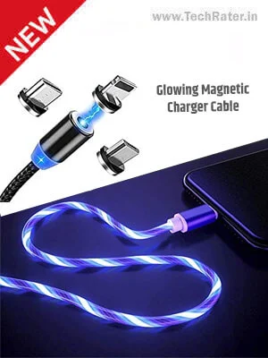 3-in-1 Glowing Charger Cable  Magnetic