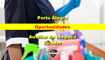 Cindapa abre vagas para Auxiliar de Limpeza e Zelador em Porto Alegre