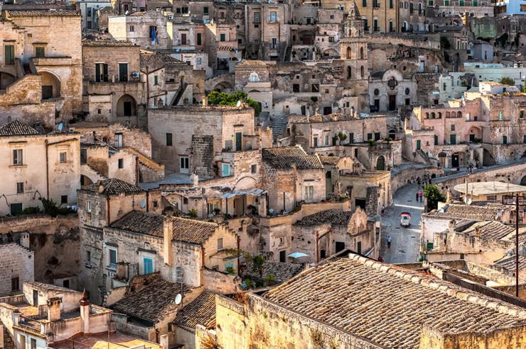 Ancient Cave Town Matera in Southern Italy