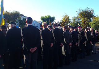 veterans during wreath laying