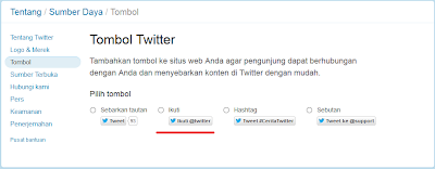 Cara Membuat Tombol Follow Me Twitter di Blog