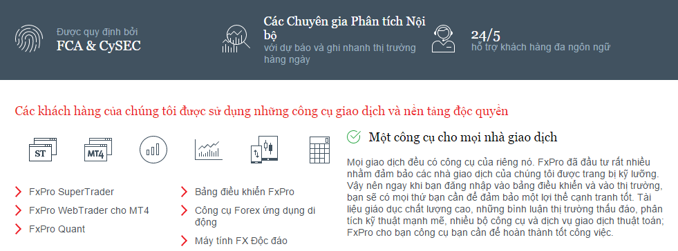 những khác biệt chỉ có ở fxpro