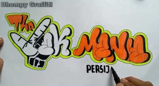 grafiti persija keren