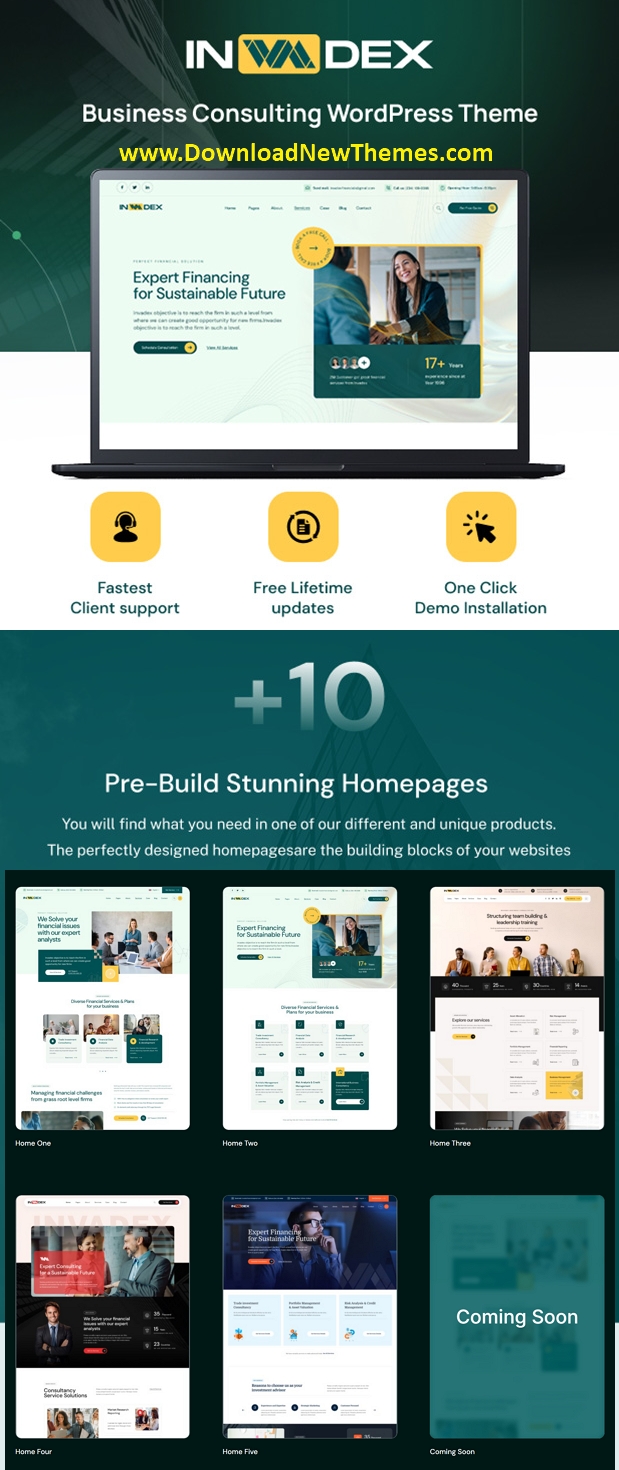 Invadex - Business Consulting WordPress Theme Review