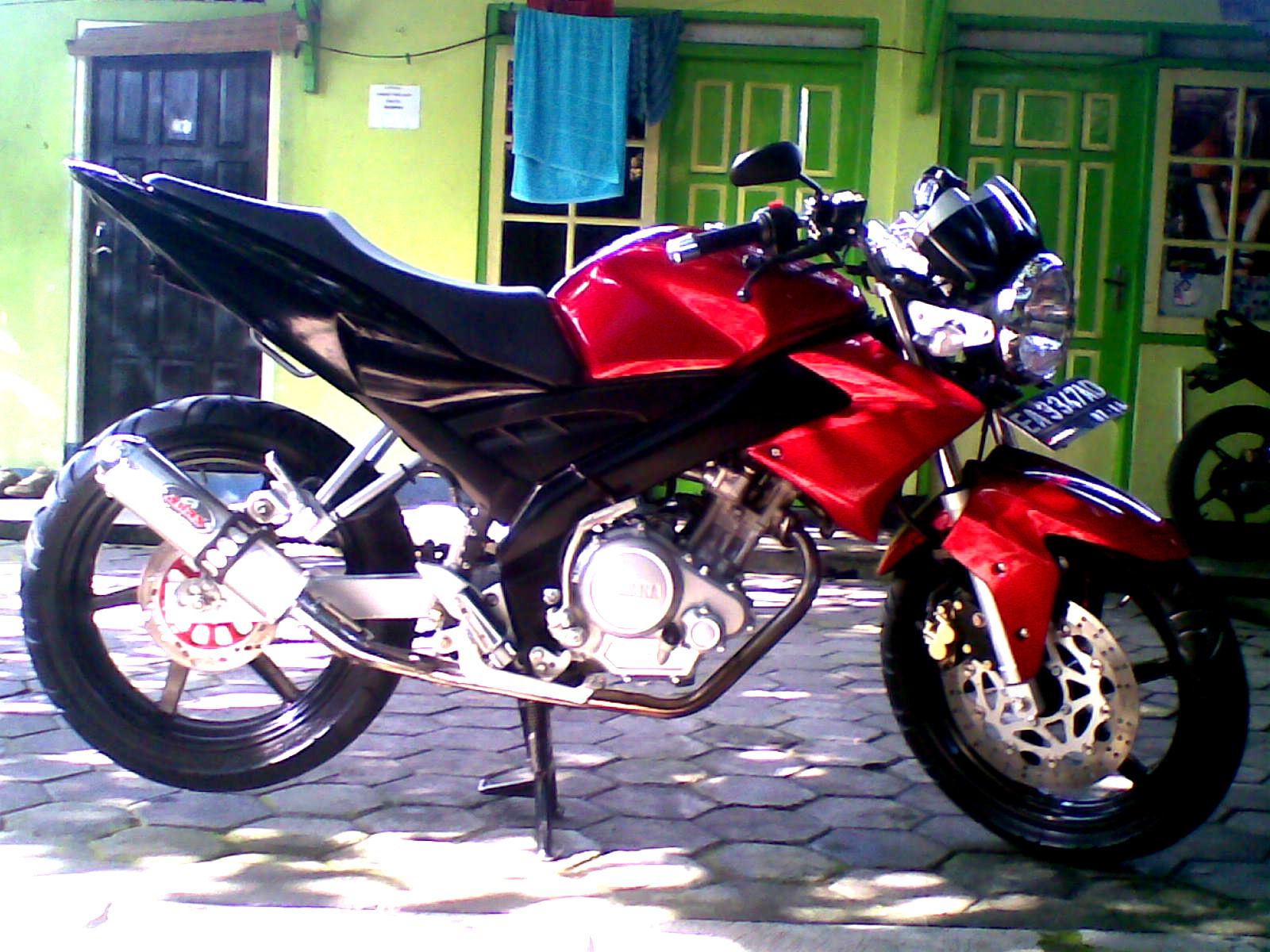 Modifikasi Vixion 2012 Merah Marun Terkeren Sound Modif