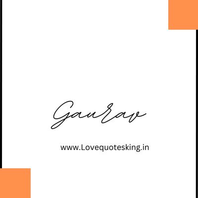 gaurav name logo