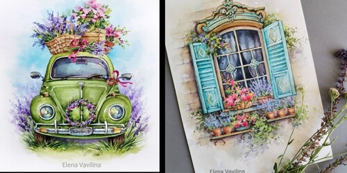 00-Watercolor-Paintings-Elena-Vavilina-www-designstack-co