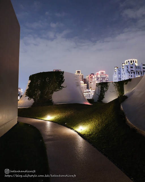 台灣 台中 自由行 台中國家歌劇院 打卡 天台 夜景