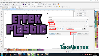 Cara Membuat Effek Plastic Pada Objek /Teks Dengan Coreldraw