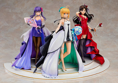 Saber, Rin Tohsaka y Sakura Matou ~15th Celebration Dress Ver.~ 