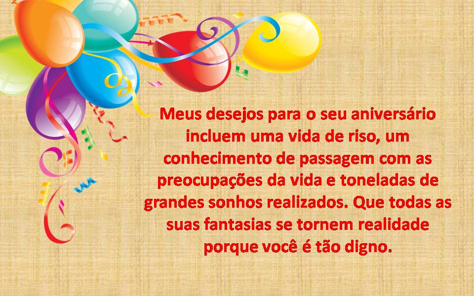 Mensagem de aniversário para amiga - Meus desejos para o seu aniversário incluem uma vida de riso