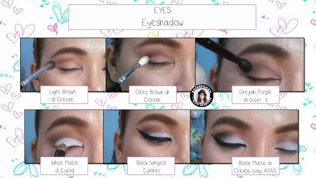 Tutorial how to achieve Black  White with BOLD Winged Eyemakeup