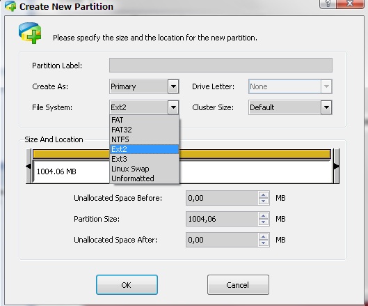 ext2 partition