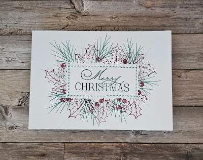 Simple christmas one layer sip card