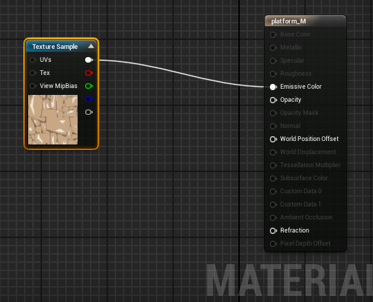 Connecting the Texture Sample