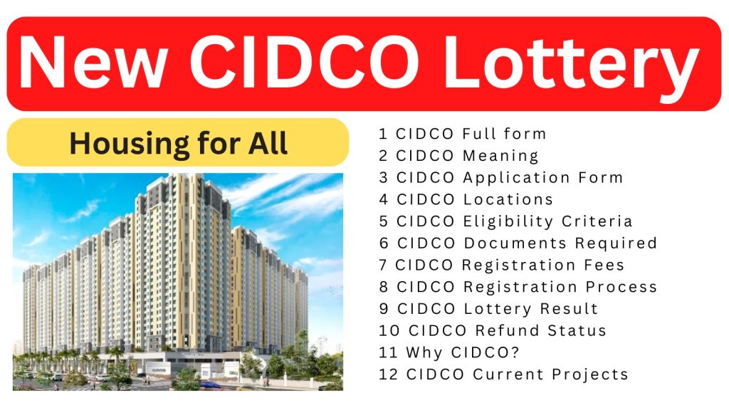 CIDCO Lottery 2023 Apply Online for Navi Mumbai