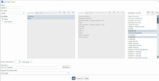 how to define automatic export in ansys fluent