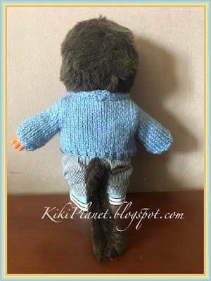 kiki monchhichi handmade pull fait main tricot knitting dolls poupée vêtement clothes