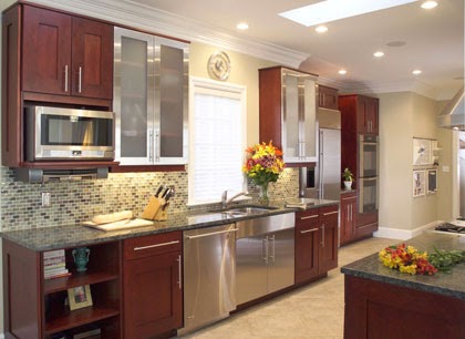 Modern Cherry Kitchen Cabinets