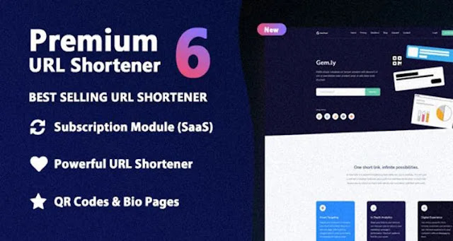 Premium URL Shortener v6.6.2 nulled - Link Shortener, Bio Pages & QR Codes