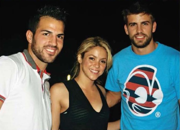  Cesc Fàbregas, Shakira y Gerard Piqué en Rock in Rio 2010 (Madrid) 