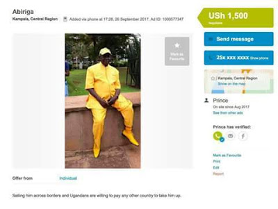 Photos: Lol... Ugandan Legislator put up for sale on OLX after he was spotted urinating on the wall of Ministry of Finance building