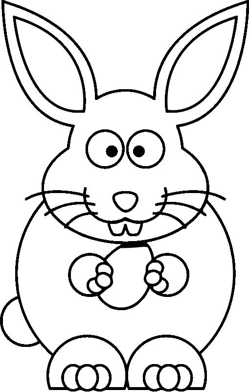 easter bunny pics to colour. EASTER BUNNY COLOURING IN PAGE