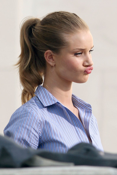 rosie huntington whiteley hairstyles. Rosie Huntington Whiteley and