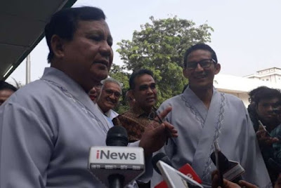 Prabowo Mulai Bahas Tim Pemenang