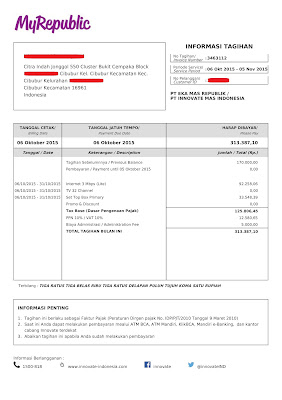 Contoh Format Invoice atau Surat Tagihan - Brankas Arsip