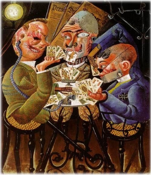 Otto Dix Les Joueurs de skat 1920 3°1 3°2 Arts à Duhamel