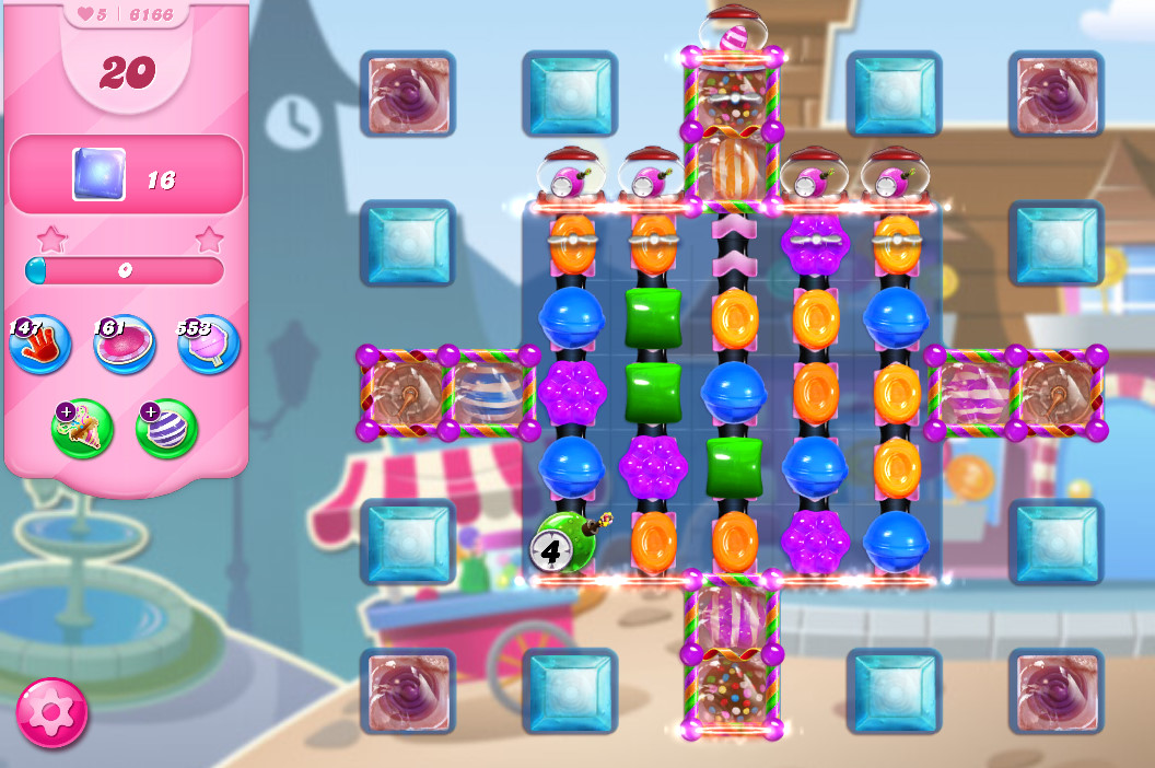 Candy Crush Saga level 6166