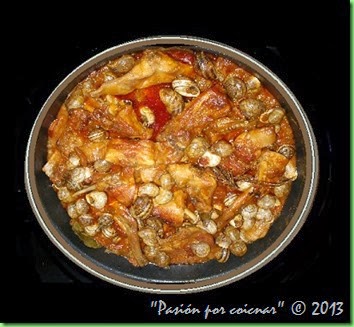 ARROZ CON CONEJO Y CARACOLES