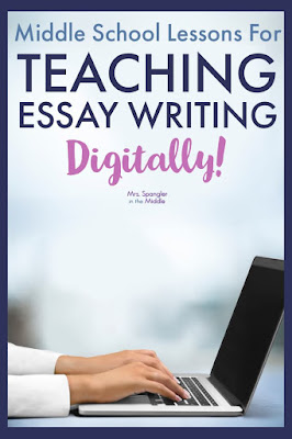 If you're looking for a way to teach text-based writing DIGITALLY for middle school, then you need to read this post!