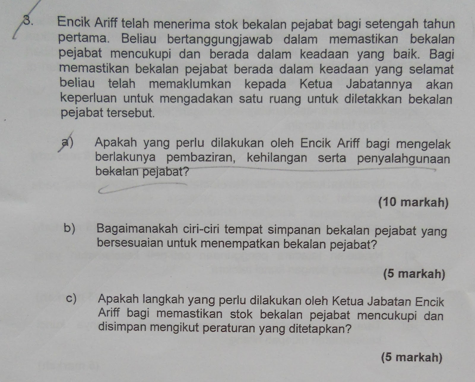 Contoh Soalan Peperiksaan Jpa Perintah Am - Soalan am