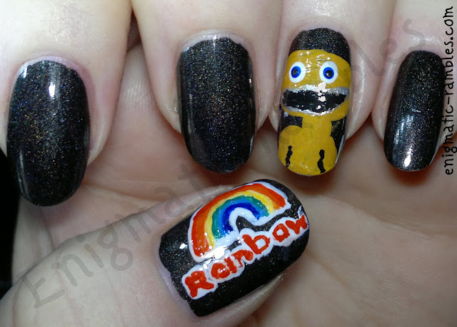 rainbow-zippy-freehand-nail-art-tv-1980s-show