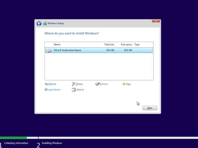 Select Drive in which you need to install Windows 11