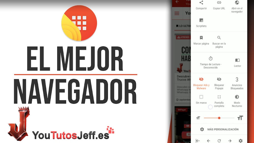 El Mejor Navegador Android - Bloquea Publicidad y Malware