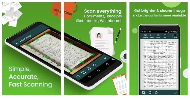 Clear Scan: Free Document Scanner App,PDF Scanning for Android