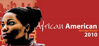 African American Heritage Month logo-Houston Library